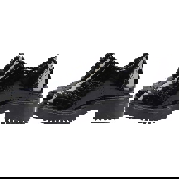Hush Puppies Athena Patent Leather Girls's Black Brogues