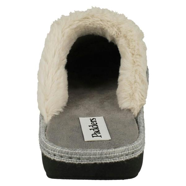 Padders Ladies Padders Lusekofte Detailed Mule Slippers Sorrel