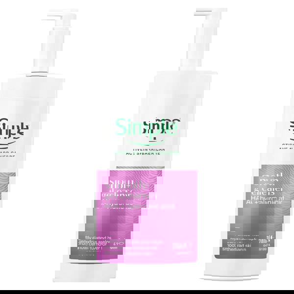 Simple Smooth+ Gel Facial Cleanser Softening Daily Face Wash, 240ml