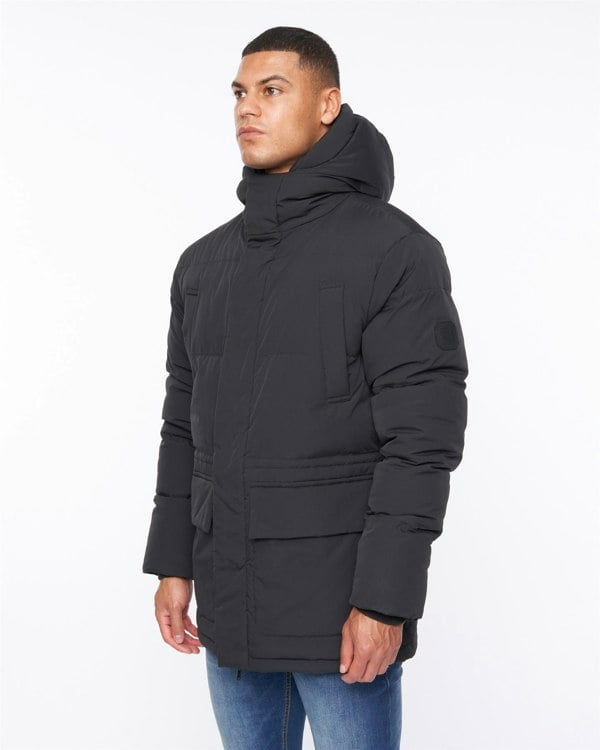 Duck and Cover Fletchley Puffer Jacket Black