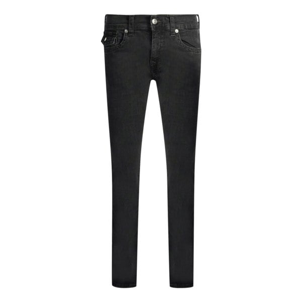 True Religion Rocco Flap Relaxed Skinny Jeans - Black