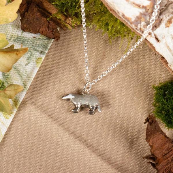 Mylee London Badger Necklace - Enamelled Sterling Silver