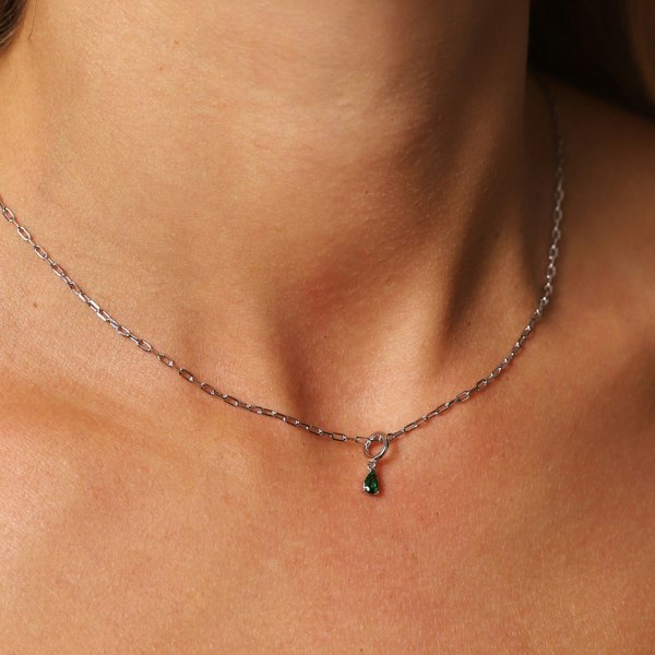 Gold Trip May Birthstone Necklace