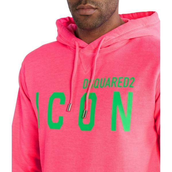 DSQUARED2 Icon Regular Fit Pink Hoodie L