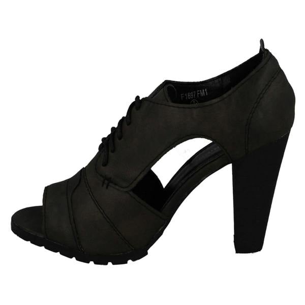 Ladies Barricci Side Cut Out Peep Toe Heels