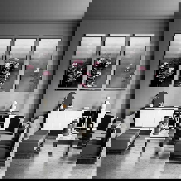 Living Room Canvas Art | Set of 3 Asian Inspired Wall art Prints