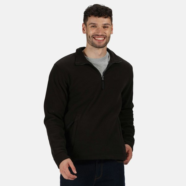 Regatta Great Outdoors Unisex Thor Overhead Half Zip Anti-Pill Fleece Sweater (170 GSM) - Black