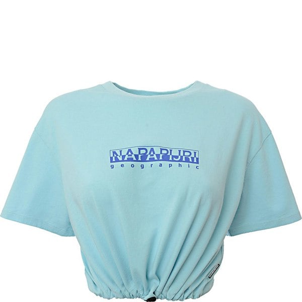 Napapijri Womens Napapijri Beatnik Cropped T-Shirt in Blue