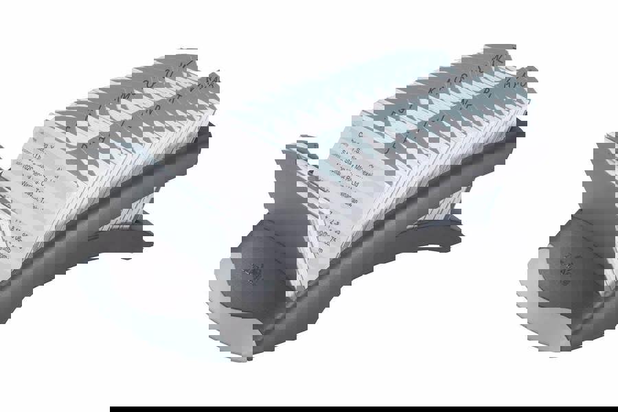 Durable TELINDEX Desktop Address Card Holder | 500 Cards & A-Z Index | Black