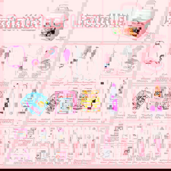 deAO Toys Kids Role Play Dentist Surgeon Vet Medical Light and Sound Electronic Stethoscope Lab Coat Cap Play Medical Equipmen