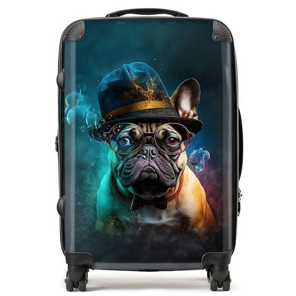 Warren Reed French Bulldog Splashart Suitcase