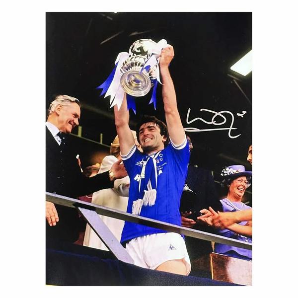 Kevin Ratcliffe signed Everton 1984 FA Cup Final photo — Unframed