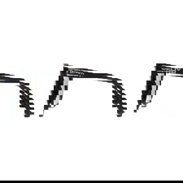 Superdry Sunglasses Shockwave 187 Rubberised Black and Blue Violet Blue Mirror