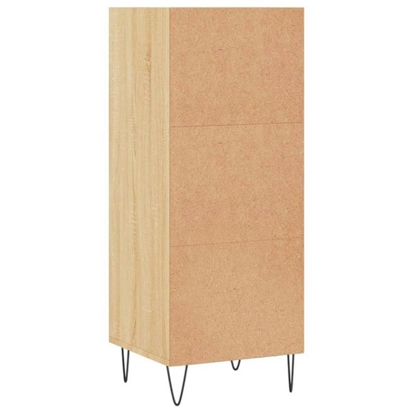 Berkfield Sideboard Sonoma Oak 34.5x32.5x90 cm Engineered Wood