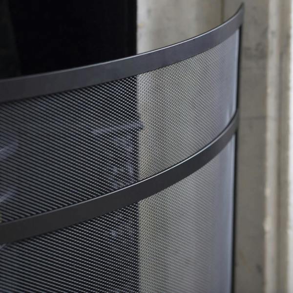 Curved Firescreen - alternative angle