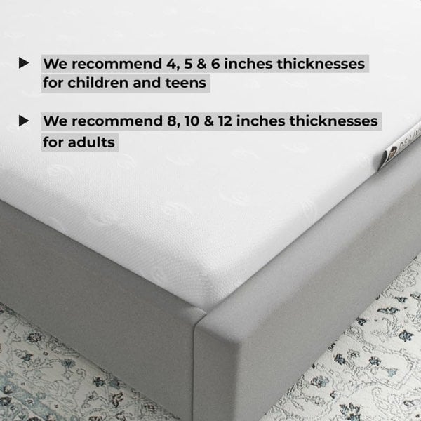 DS Living Pureflex Memory Foam Mattress - 4 inch - Single - Orthopedic