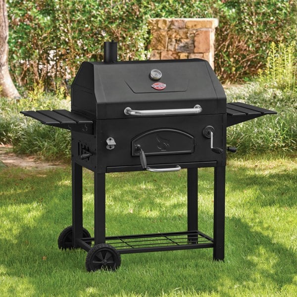 Char-Griller® 30" Traditional Charcoal Grill - Heavy-Duty, Cast Iron Grates, Easy Clean Ash Pan