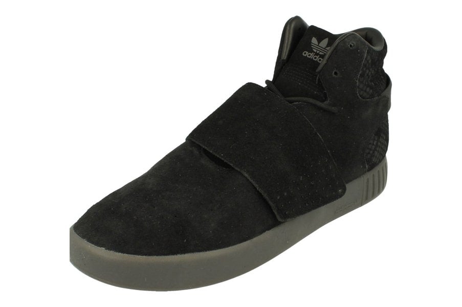 Adidas Originals Tubular Invader Strap Mens Hi Top Trainers Shoes  BB8392 - Black Black Black Bb8392 - Photo 0