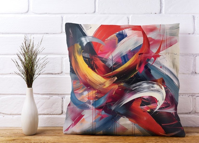 Warren Reed Swirling Symphony Of Colours Cushions