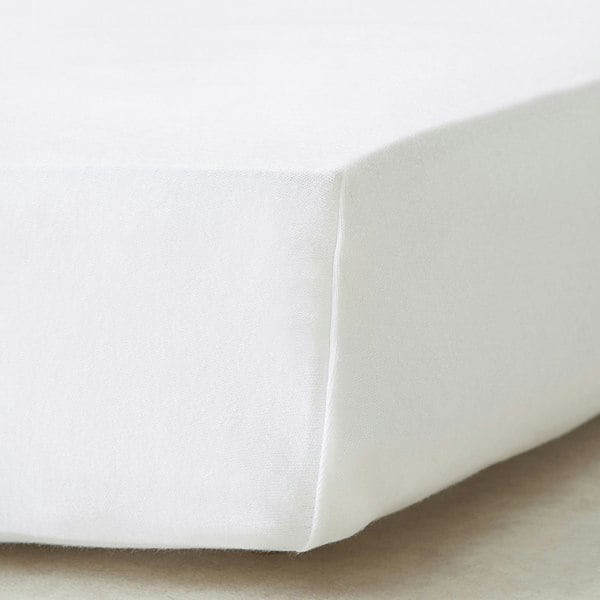 Premium Organic 100% Cotton Fitted Sheet for Travel Cot – 95 x 65 cm - The Tiny Bed Company™