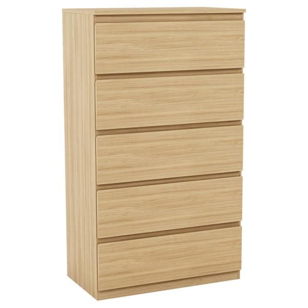 Vida Designs Denver 5 Drawer Chest, Black