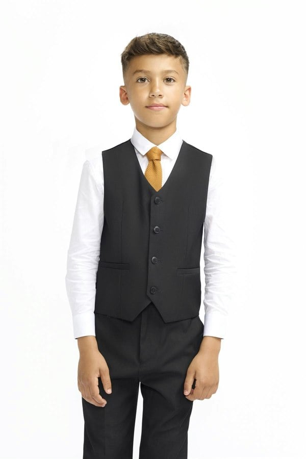 House of Cavani Boys Malibu Black Suit