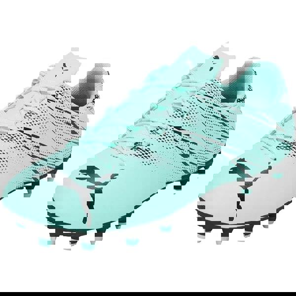 Puma Childrens/Kids Attacanto Turf Training Football Boots - Peppermint/Black