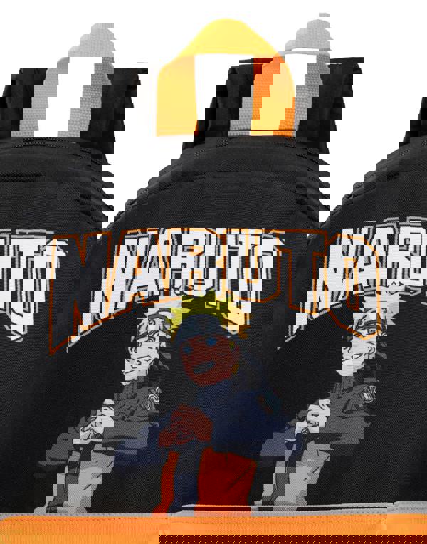 Naruto Shippuden Unisex Kids Black Front Printed Backpack (One Size)