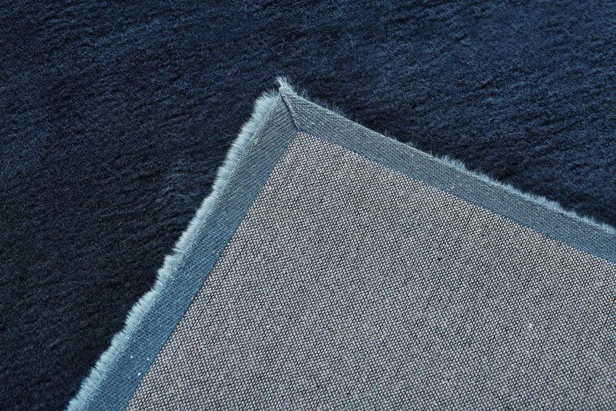 A.Unique Home Luxury Faux Fur Rabbit Rug - 1200GSM - Navy - (160x200cm)