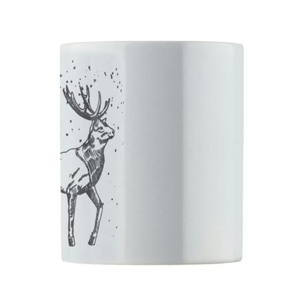 MidOcean Festimug Christmas Mug - White/Black - 