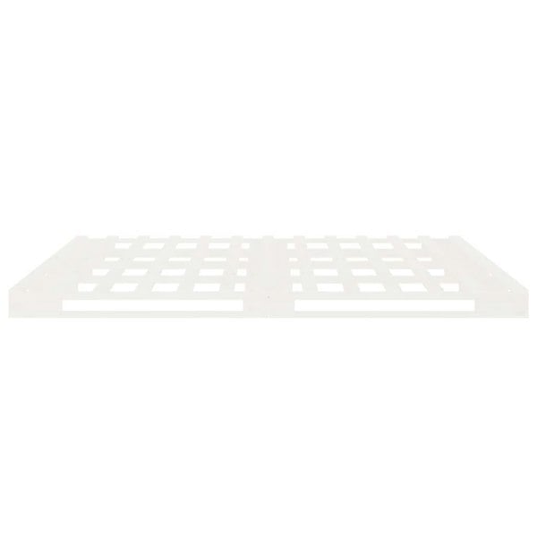 Berkfield Bed Frame White 180x200 cm Solid Wood Pine Super King Size