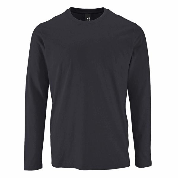 SOLS Mens Imperial Long Sleeve T-Shirt - Mouse Grey