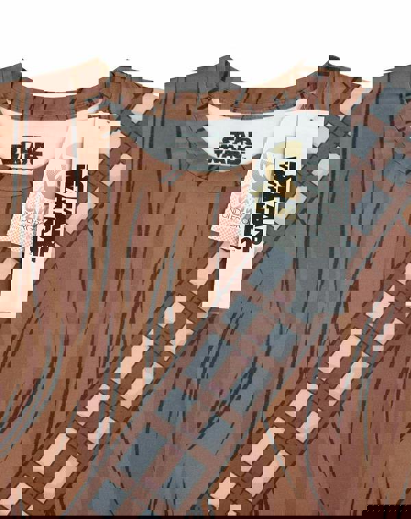 Star Wars Mens Brown Chewbacca Short Sleeved T-Shirt