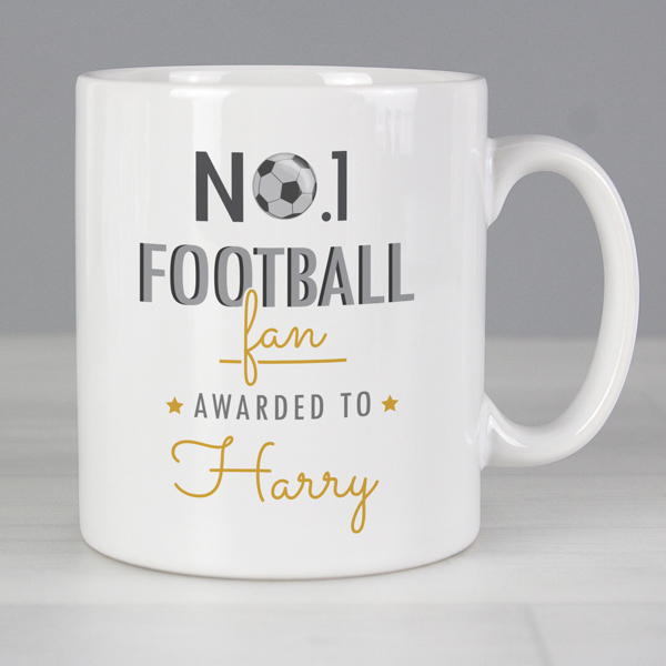 Personalised Memento Company Personalised No.1 Football Fan Mug