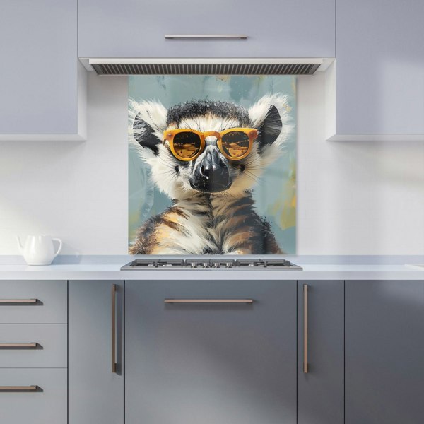 Warren Reed - Designer Lemur In Glasses Kitchen Splashback