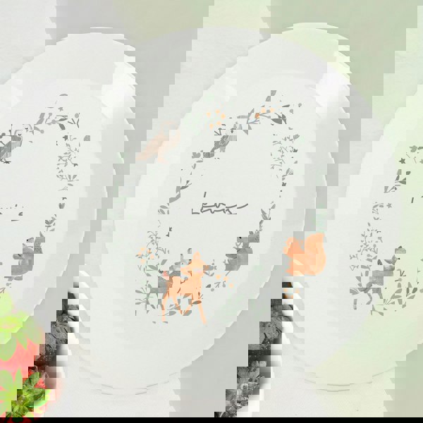 Personalised Memento Company Personalised Woodland Animals Plate