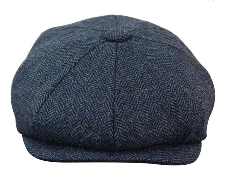 Infinity Leather Mens Peaky Blinders Tweed Gatsby Hat