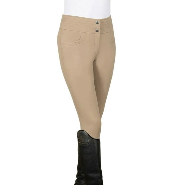 Coldstream Womens Fenham Diamante Breeches - Taupe