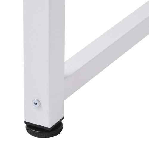 Wyld Haus Modo 120cm Metal And Wooden White Work Desk With Steel Frame