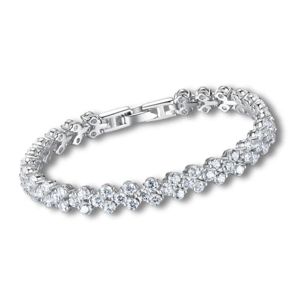 Aye Do Gifts Silver Diamante Heart Bracelet