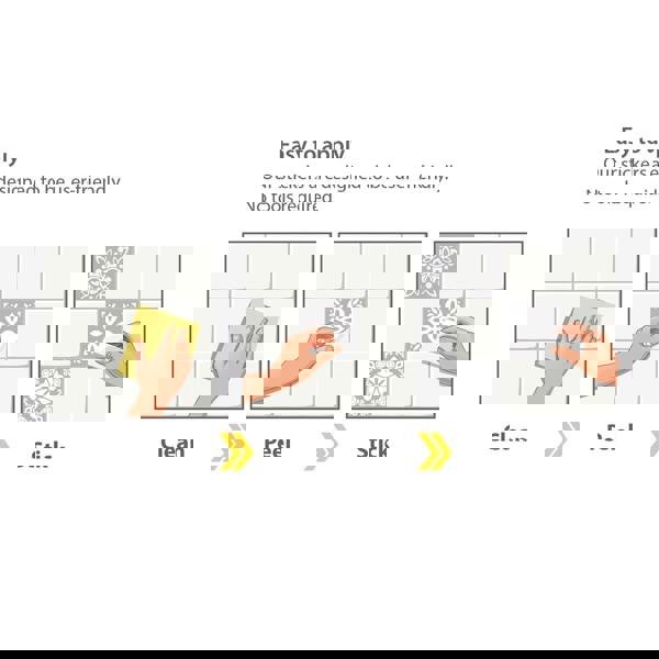 WT1556Y - Two Tone Grey Color Tile STicker - 24 pcs