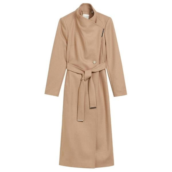 Ted Baker WMO ROSELL Long Length Wool Wrap Coat