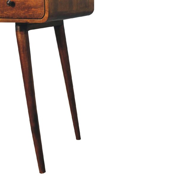 Wyld Haus Ostuni Curved Chestnut Writing Desk