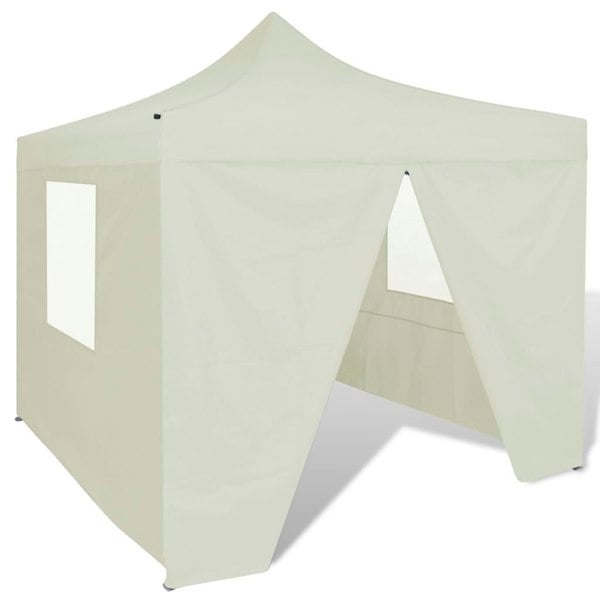 Berkfield Foldable Tent 3x3 m with 4 Walls Cream