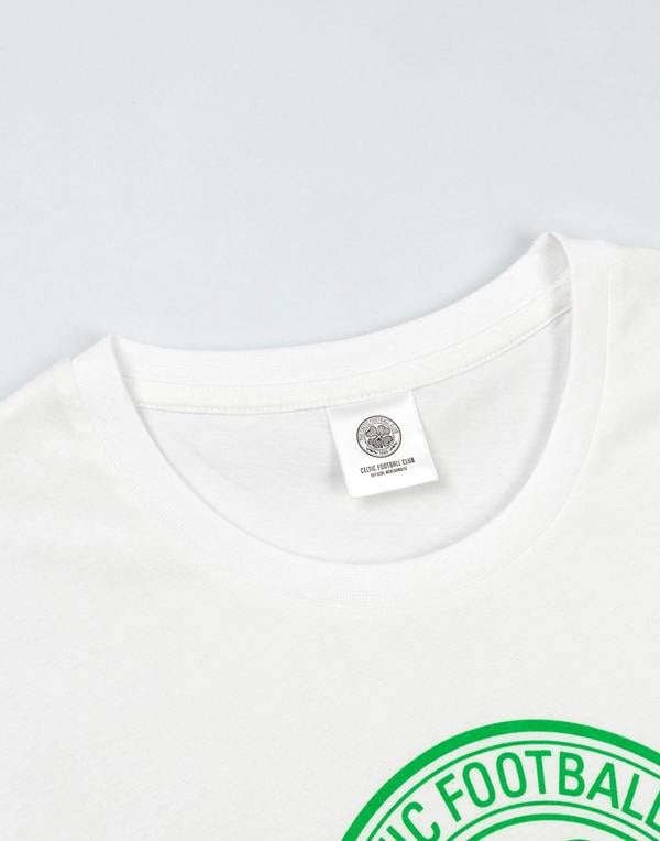 Celtic Mens Green Logo Short Sleeve Long Leg Pyjama Set