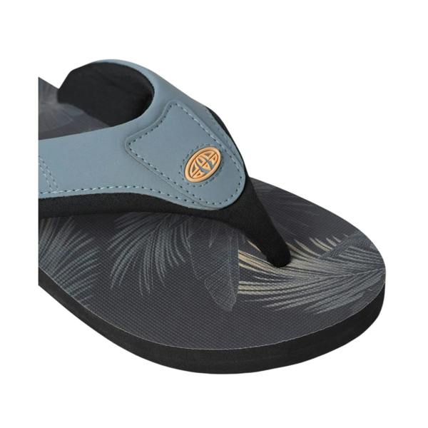 Animal Mens Jekyl Leaves Logo Flip Flops - Dark Khaki - 