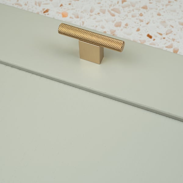 Handle & Home Knurled Brass Boss Handles