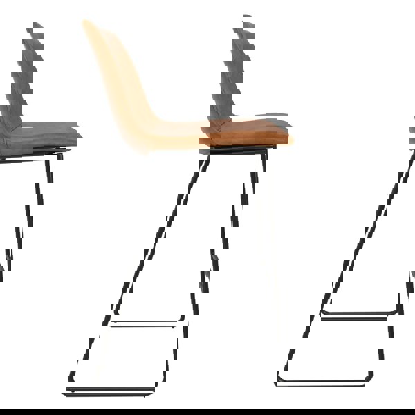 Dorel Home Calvin Counter Stool in PU Black