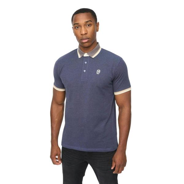 Crosshatch Mens Chimlacks Polo Shirt - Denim Blue - 