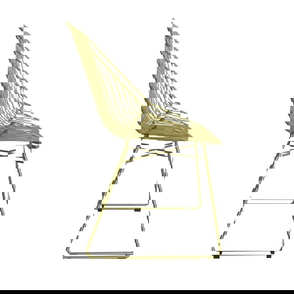 Dorel Home Ellis Accent Dining Chair Gold Metal